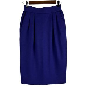 Vintage Ungaro Ter Wool Purple Skirt size 6